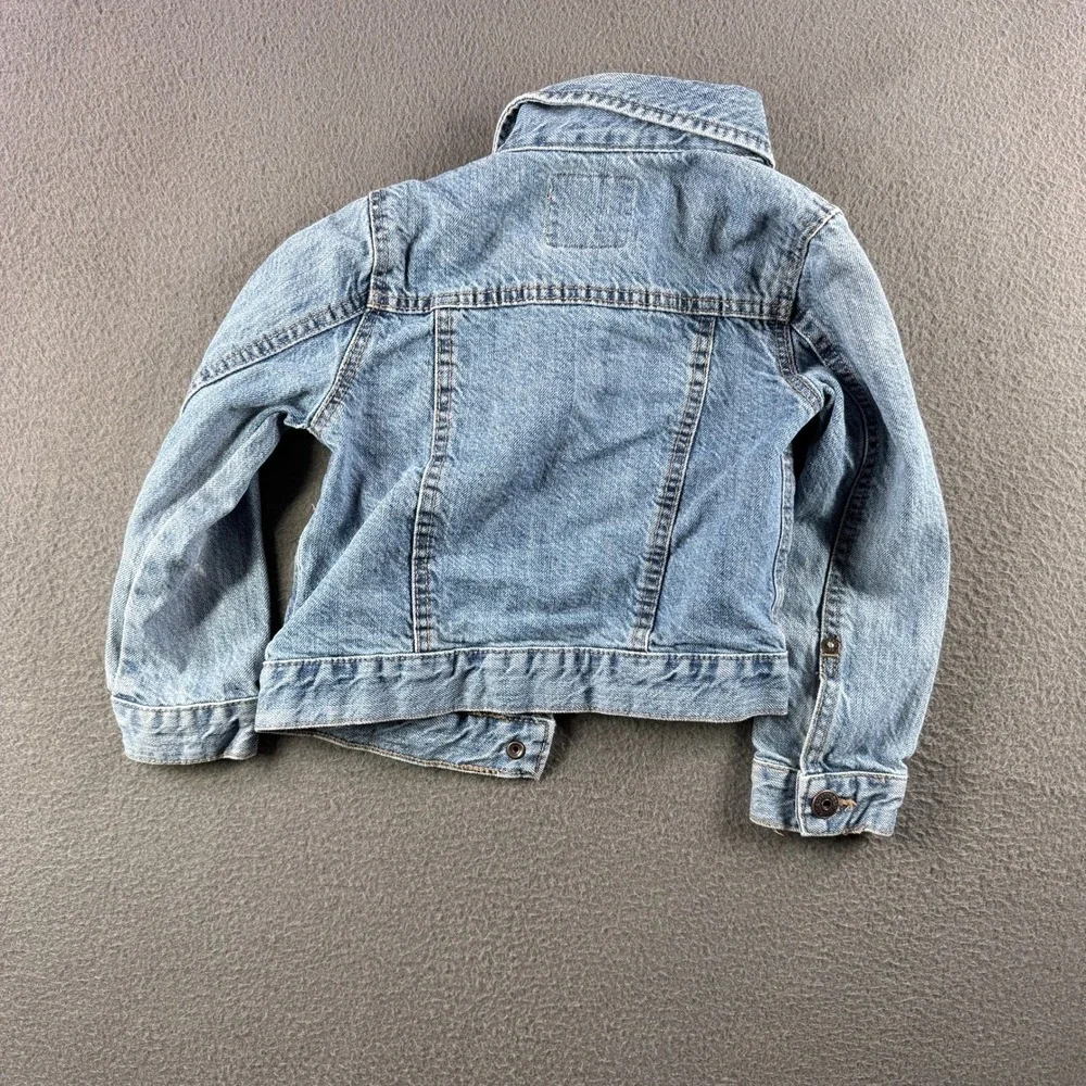 OshKosh B Gosh Jean Jacket Kid 4/4A Light Wash‎ Button Denim Boy Girl Western